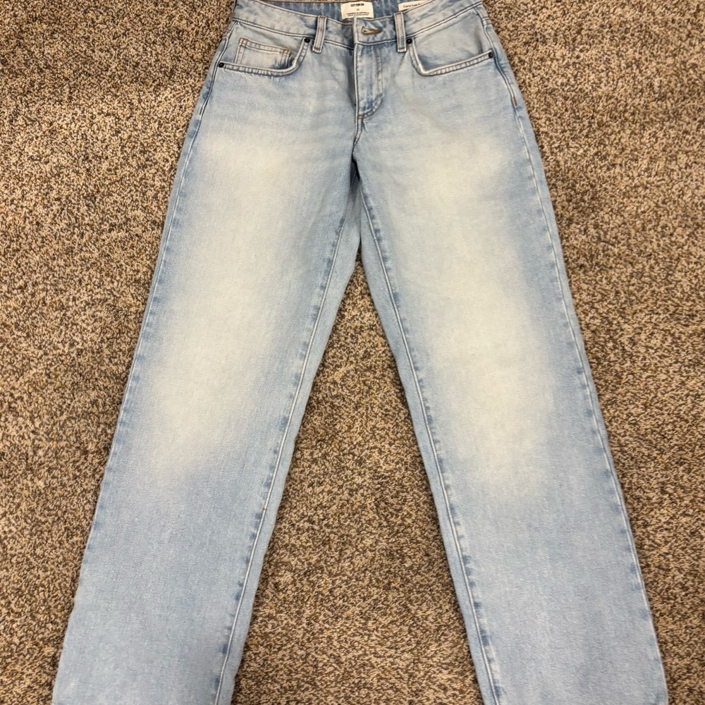 Cotton On Women's Light Blue Straight Leg Jeans